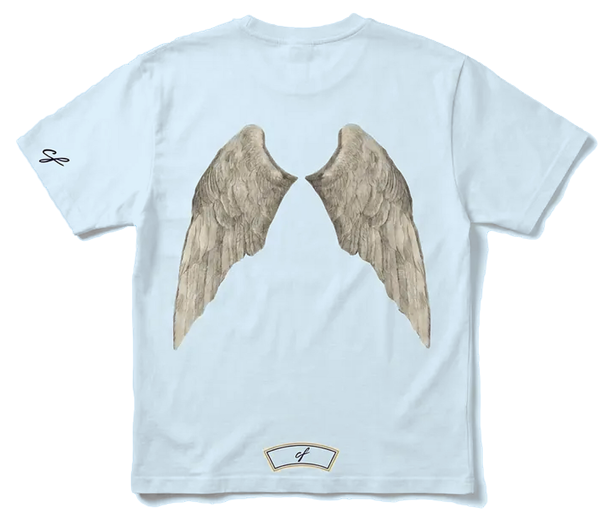 'WINGS' GRAPHIC TEE - BABY BLUE – CIRCOLO FORTUNA